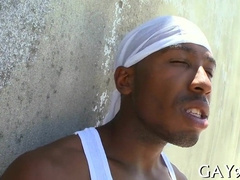 Watch this steamy threesome with a hot, big-dicked stud