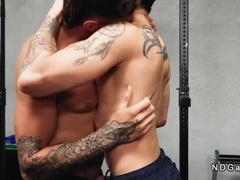 Kyle Wyncrest - Fit Gays Anal Fucking In The Gym After Working Time