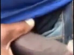 Playing with big black cock