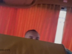 Oral job from a stranger on the bus and a thick jizz shot in a motel
