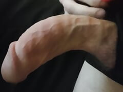 The monstrous power of grandpa in close up of horny cock.
