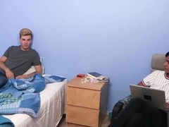 Stepdad joins horny boys fooling around and fucks anal