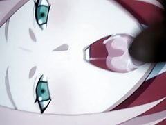 Sakura cum tribute (Naruto)
