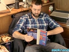 Bearded newbie Jason masturbates and cums in steamy solo session