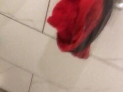 At the gym with cock sleeve 2