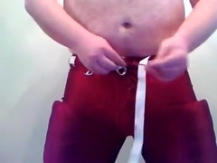 Jackin off in Football Gear