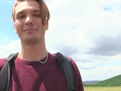 POV gaping session featuring a pretty-faced blondie