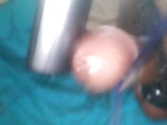 Tied cock slapping and heavy metals on balls