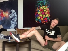 CREEPING a YAM-SIZED FOUNTAIN OUT while my Mate is in the Douche!