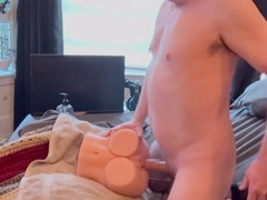 Parent porks deep and shrieks until he spunks two times!