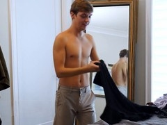 Twink stepbrother Jack Bailey seduces his step-sibling Damian Rose and tears up his tight ass while their parents are gone