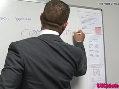 Glorious office wolf fingerblasting bears arse