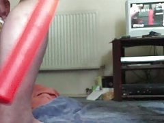 Baseball bat - foreskin then anal