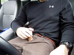 Gay car cruising, cum tribute, car jerk