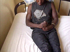 African youngster Rick hitting Off