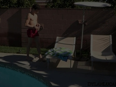 Vinnie likes how Micky is caressing and sucking his fat cock