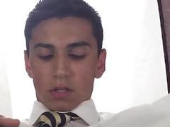 Slutty gay students have anal sex after lunch