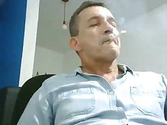 Handsome daddy braging about his dick