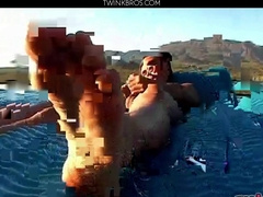 Asher And Brenden Hotties In The Pool