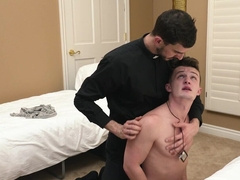 Nude male sucks cock naked and licks the ass before sharing intense anal