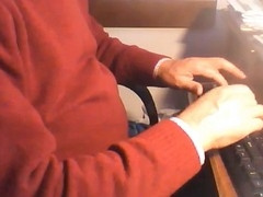 Older Portuguese man enjoying a steamy cam session with a hot twink for some cum tribute action