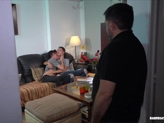 Dad and Youngsters No condom Threeway