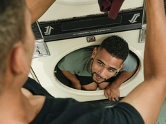 KC Blaise and Ricky Daniels fuck in a laundromat