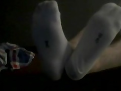 foot playing with and without socks (ME)