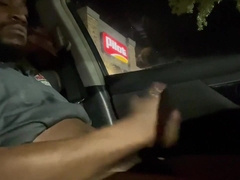Pizza Guy BIG BLACK COCK gas station Onanism!!!