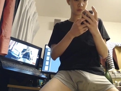 Cute Asian Boy Polishes Himself