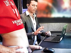 Dante Colle and Nic Sahara fuck during a job interview