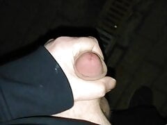 Wank on the balkony