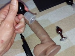 Erectile dysfunction gay, solo man masturbation, penis vibrator ring