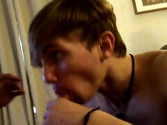 Blondie cannot stop sucking amateur dick