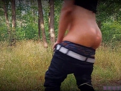 MAN JACKS IN THE WOODS