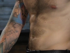 Intense beating and whipping for a male slave that craves cock in the ass