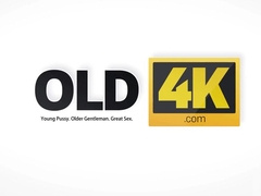 Daddy is happy to see his pretty babe and fucks her hard