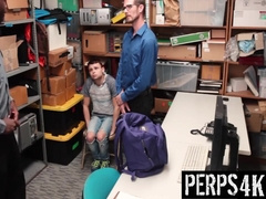 Gay Guard Observes Twink Sneaking Unpurchased Merchandise Into His Backpack - Perps4k 8 Min