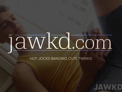 Jock Bobby Hall breaks Finn Harpers tight hole open in the couch