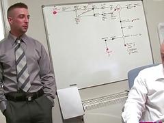 Office bear rims and fingers coworkers ass