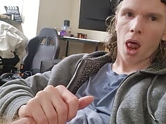 Dirty talking wank with a little bit of jerk off instruction