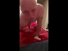 anal pleasure and deep throat for a solo party