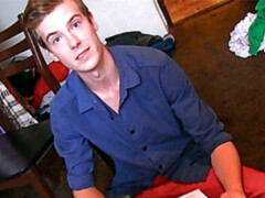 Lots of cum for a dude after his landlord is finished with him