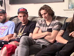 heterosexual dude Devin Reynolds drains off with group of friends