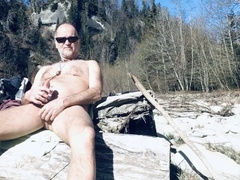 teddy wanking in public