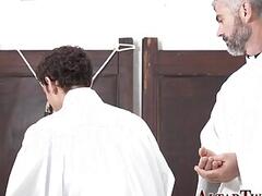 Skinny gay twink gets ass pounded