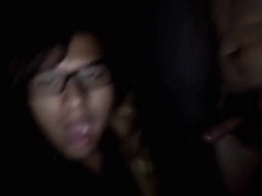 Amateur Latin CD getting mouthful of cum 5