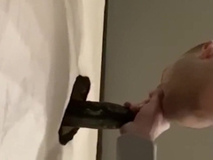 ten" Immense BIG BLACK COCK uses my Hatch to Jism in