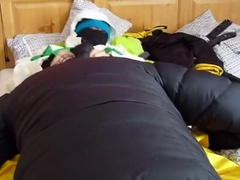 sex with a down jacket