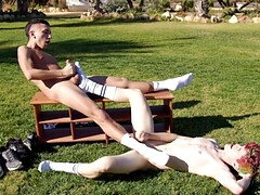 Rugby teammates are obsessed with feet and socks